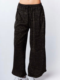 Black Sparkle Detail Pant Set