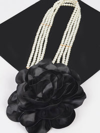 Large Flower Pearl Elastic Belt