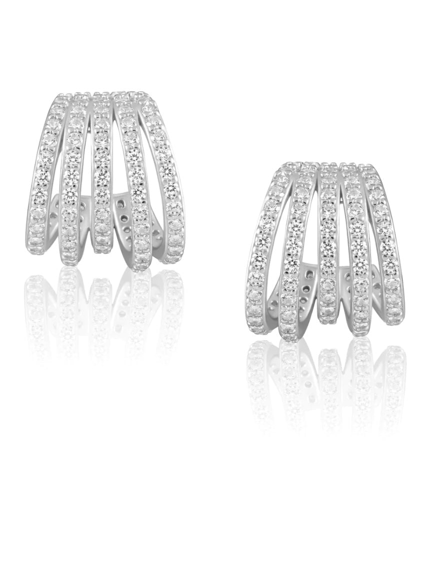 SJ Avery Multi Crystal Lines Huggies