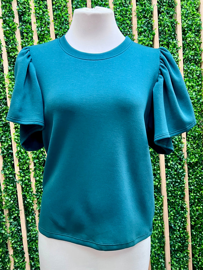 Flutter Sleeve Modal Blouse