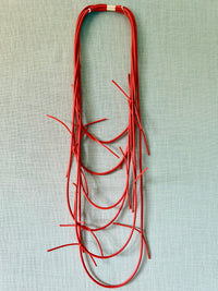 Multi Layer Knot Trims Rubber Necklace