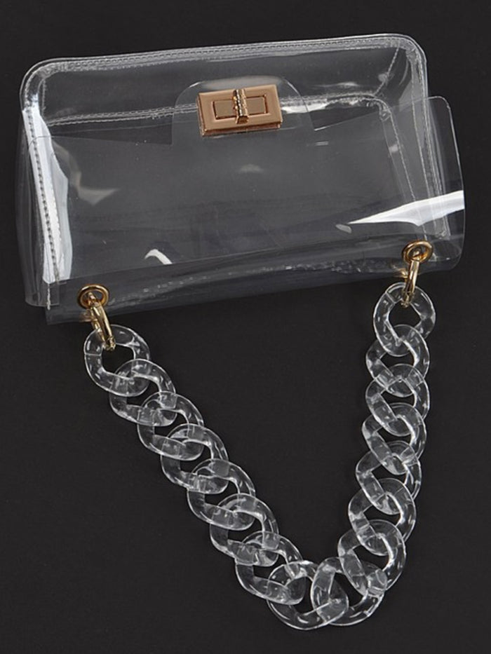Crossbody Chain Clear Bag