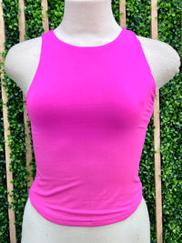 Countour Double Layered Basic Crop Top