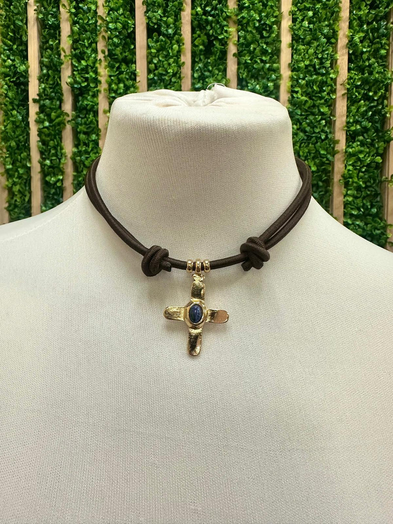 Emolo Knots Cross Necklace