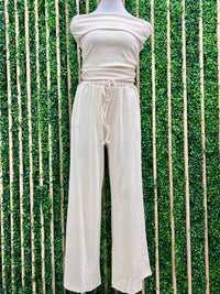 Off Shoulder Long Pant Set