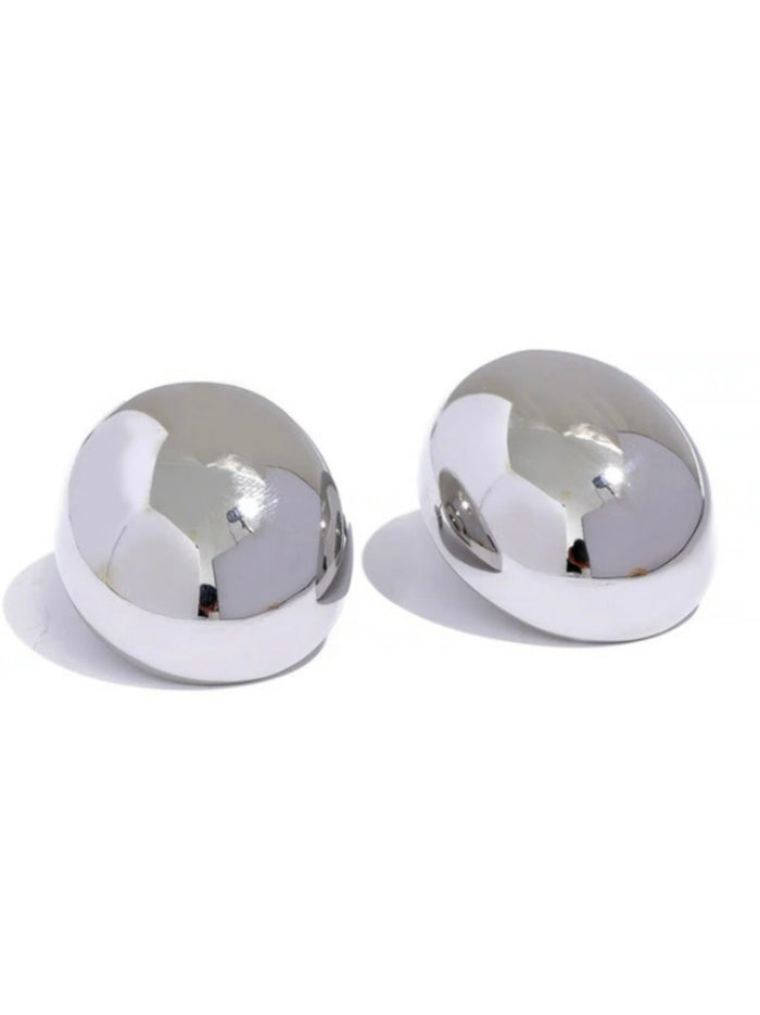 Large Oval Stud Earring