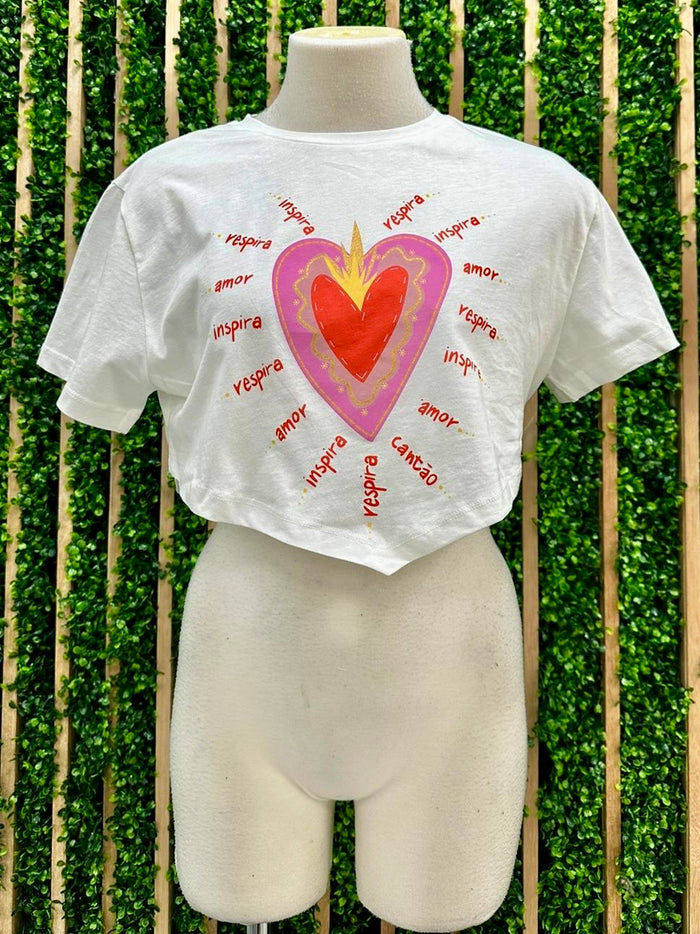 Amor Respira Inspira Crop Tee