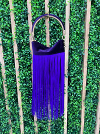 Exquisite Velvet Fringe Bombonier Bag