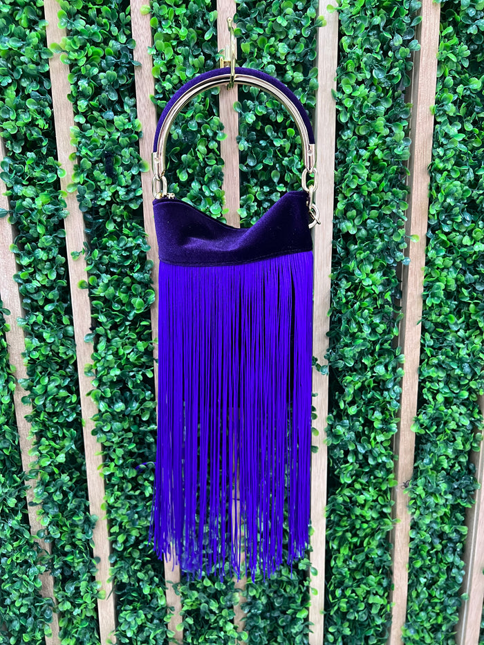 Exquisite Velvet Fringe Bombonier Bag
