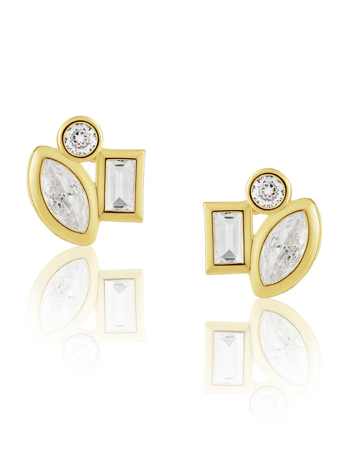 SJ Multi Shape Crystal Studs