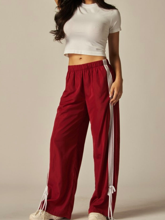 Red Side Stripe Track Pant