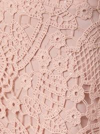 Blush Lace Short Skirt