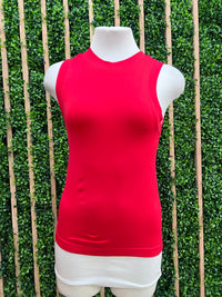 High Neck Sleeveless Basic Cami