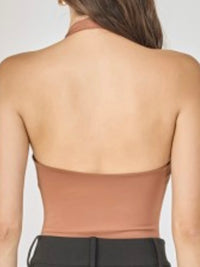 Chocolate Halter Bodysuit