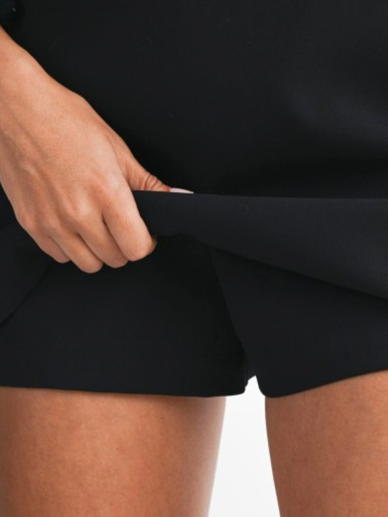 High Waist Straight Skort