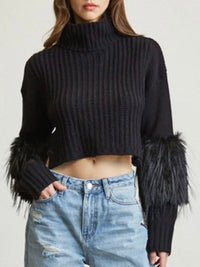 Exquisite Fur Detail Sweater