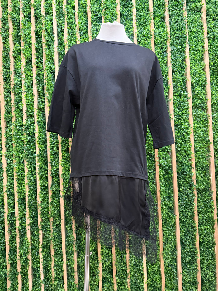 Combination Lace Shirt Top