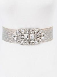 Stone Design Metallic Straw Belt