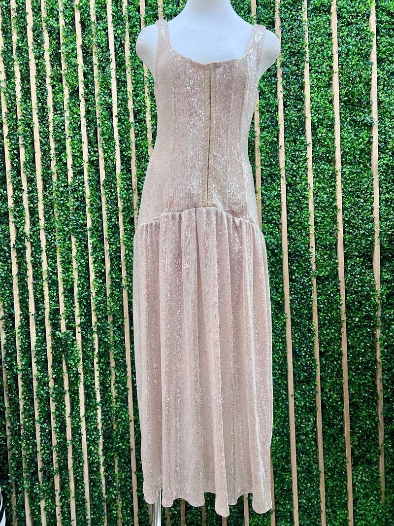 Beautiful Sequin Corset Midi Dress