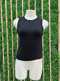 Flat Seamless Crew Neck basic Top