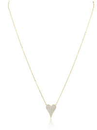 SJ Paved Heart Necklace