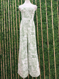 Dior Inspired Floral Pattern Jumpsuit