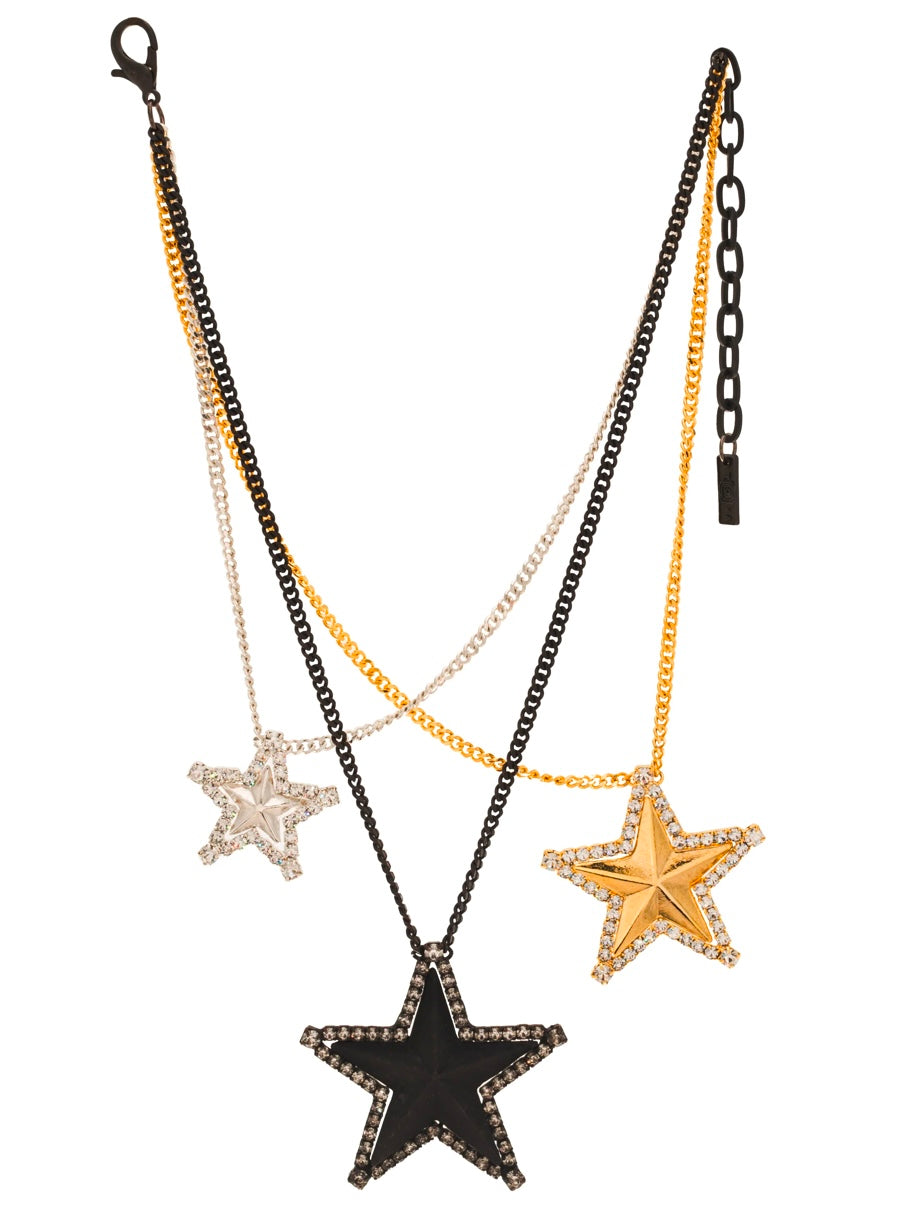 Rhinestone Tova Multi Star Necklace