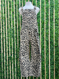 Leopard Printed Barrel Overall