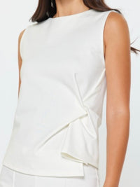 Twist Detail Ponte Sleeveless Top