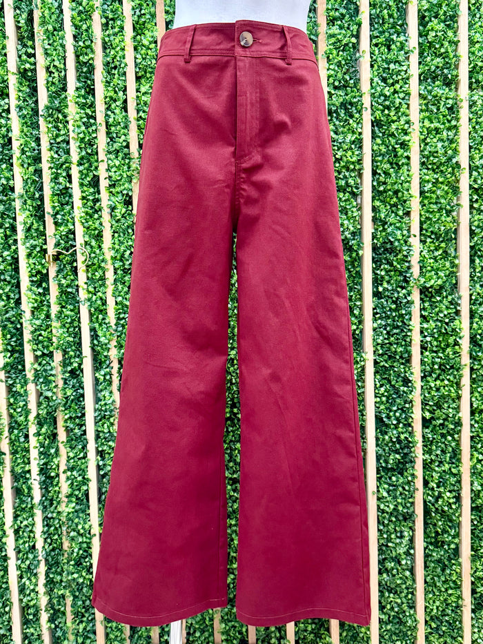 High Waist Straight Pants