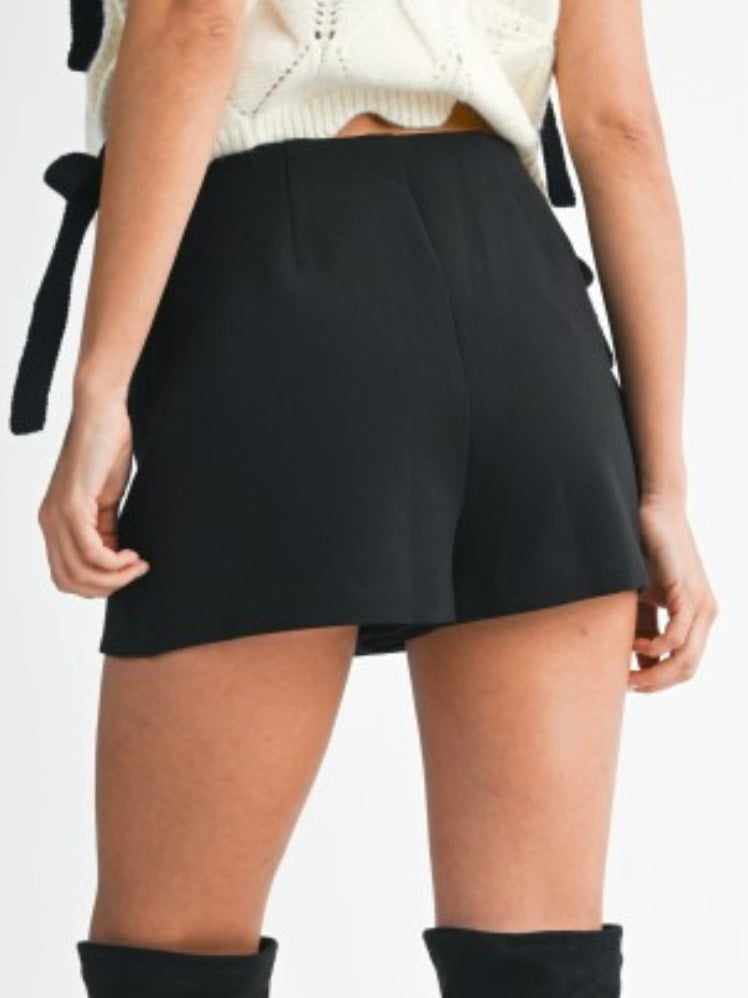 High Waist Straight Skort