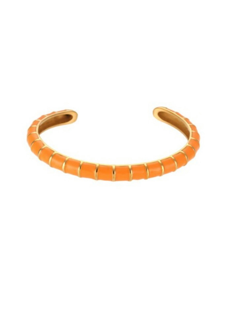 Caterpillar  Striped Open Bracelet