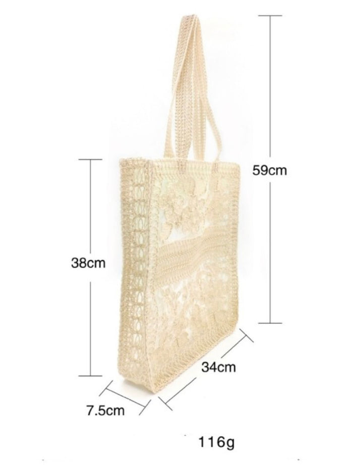 Coastal Lace Market Tote Bag