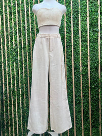 Coastal Breeze Wide-Leg Linen Blend Pants