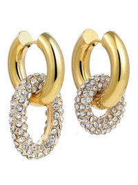 Oval circle Crystal Huggies