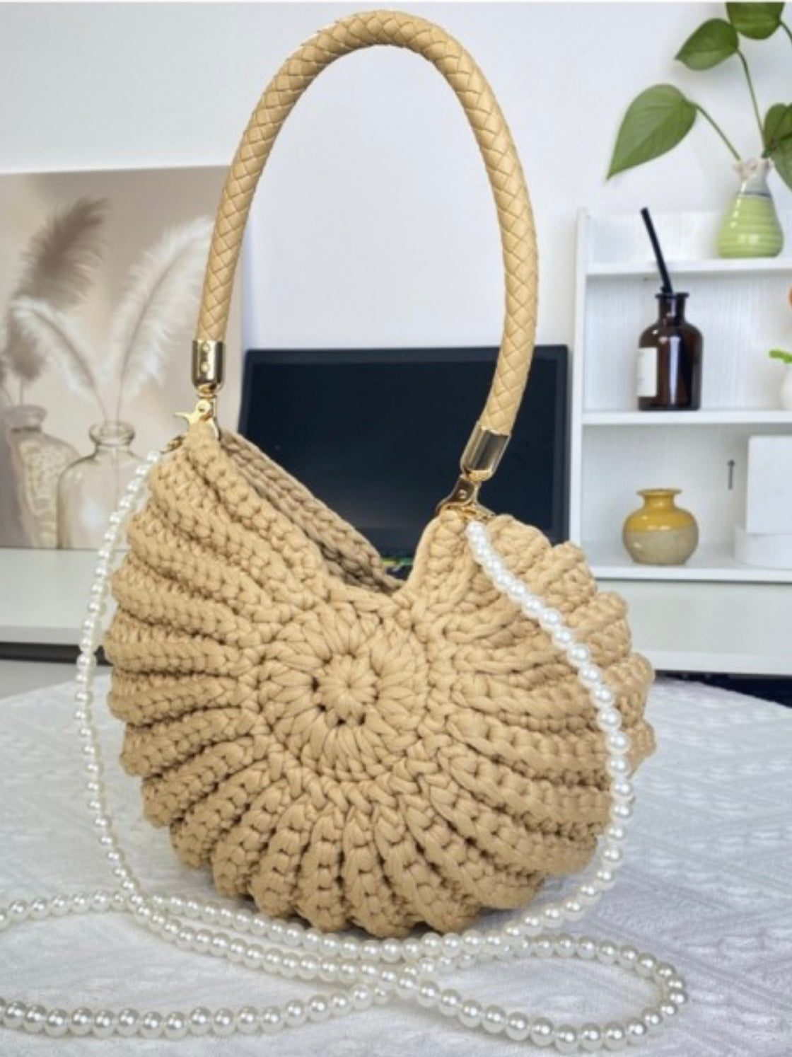 Seashell Crochet Handbag