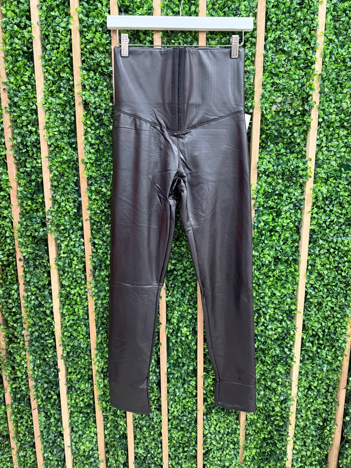 High Waist Slimming Pleather Legging