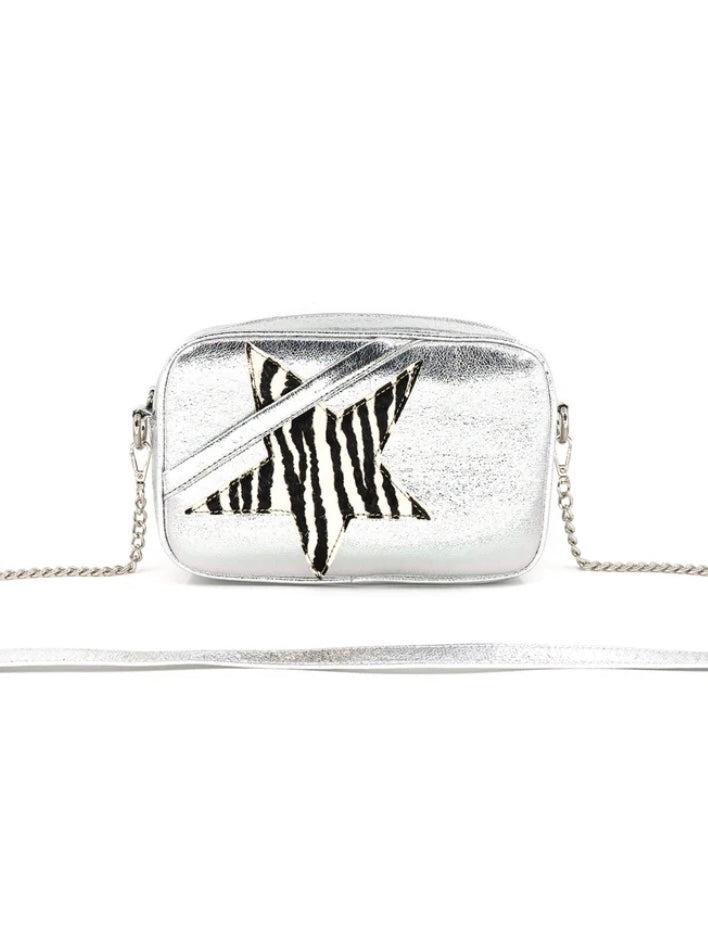 Metallic Star Detail Crossbody Bag