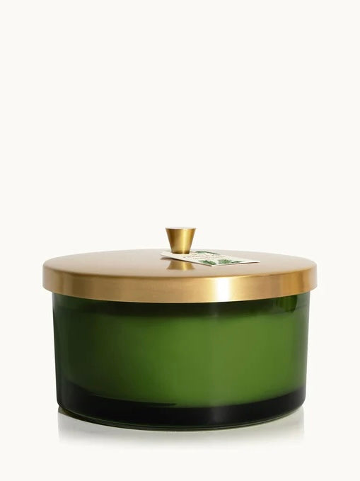 Thymes Frasier Fir Green 4-Wick Candle with Lid