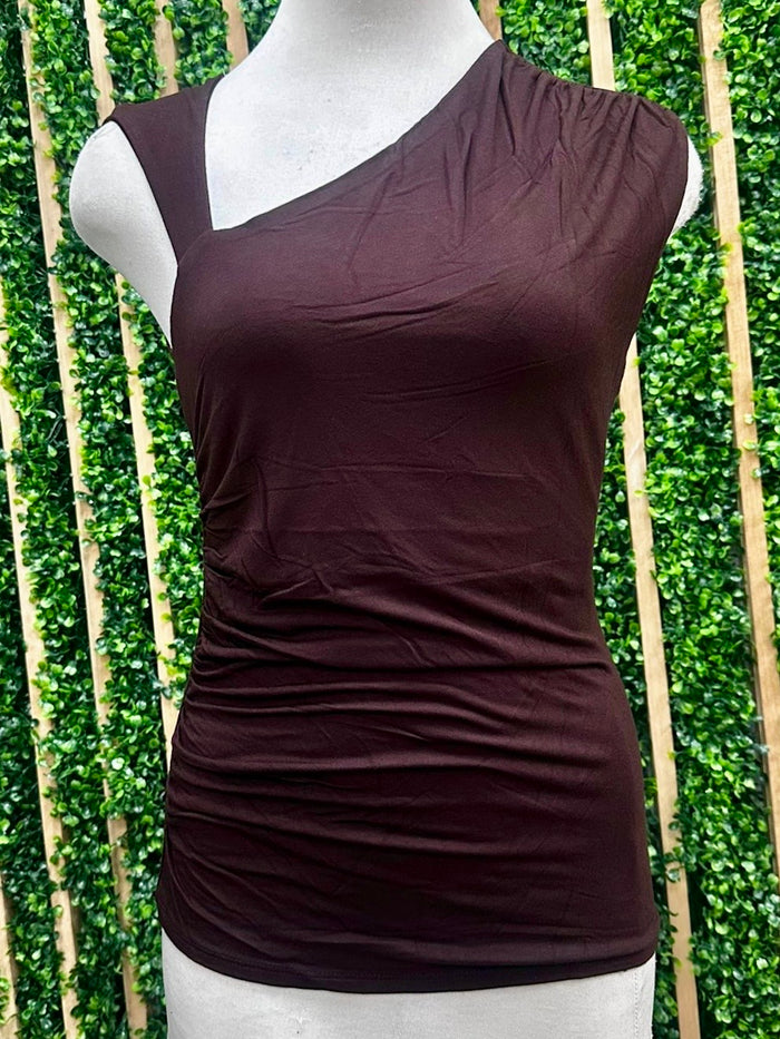 Asymmetrical Neckline Top