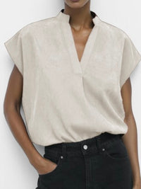 Soft Matte Drop Shoulder Blouse