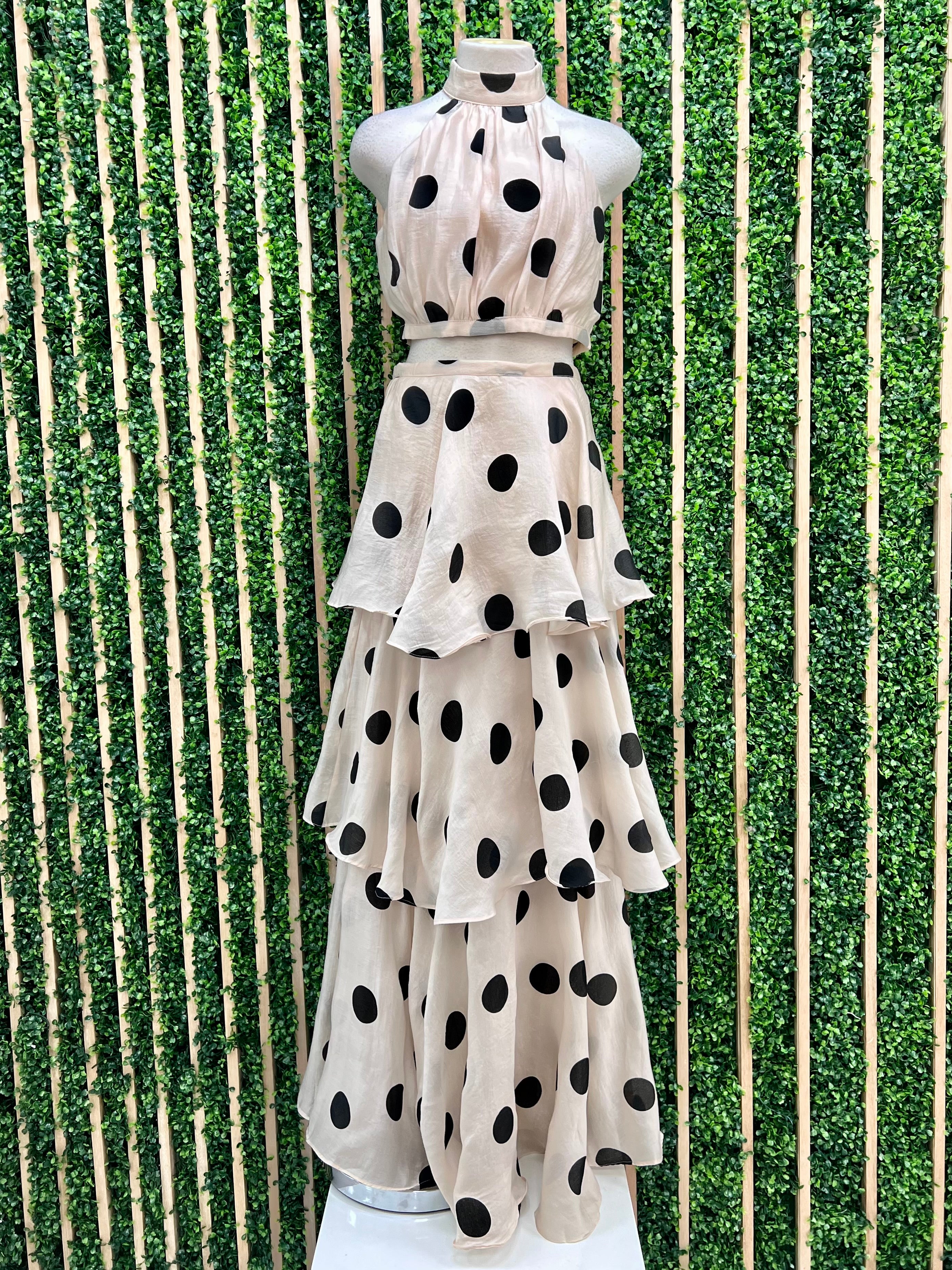 ●ORDES● LAYERED POLKA DOT SKIRTS Amazon.com: Womens Fashion Casual Polka Dot Pleated High