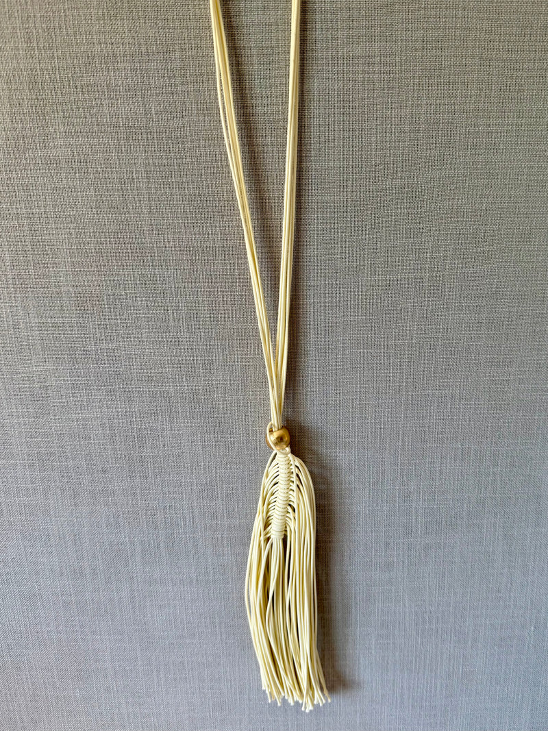 Fringed Feather Boho Necklace