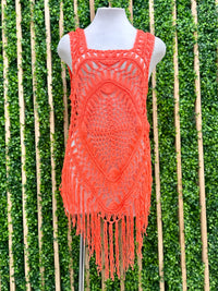 Short Fringe Coverup