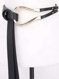 Double Wrap Sculptural Buckle Belt