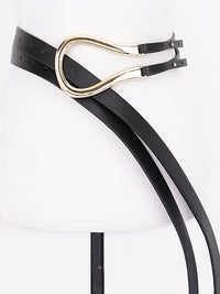 Double Wrap Sculptural Buckle Belt