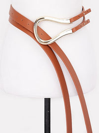 Double Wrap Sculptural Buckle Belt