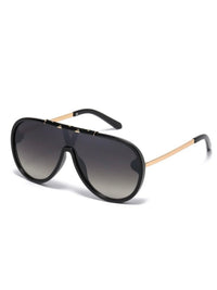 Resin Trim Aviator Sunglasses