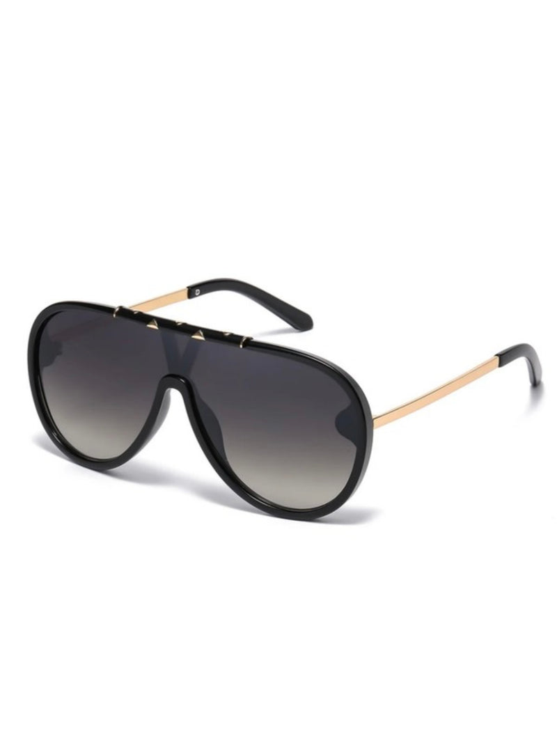 Resin Trim Aviator Sunglasses