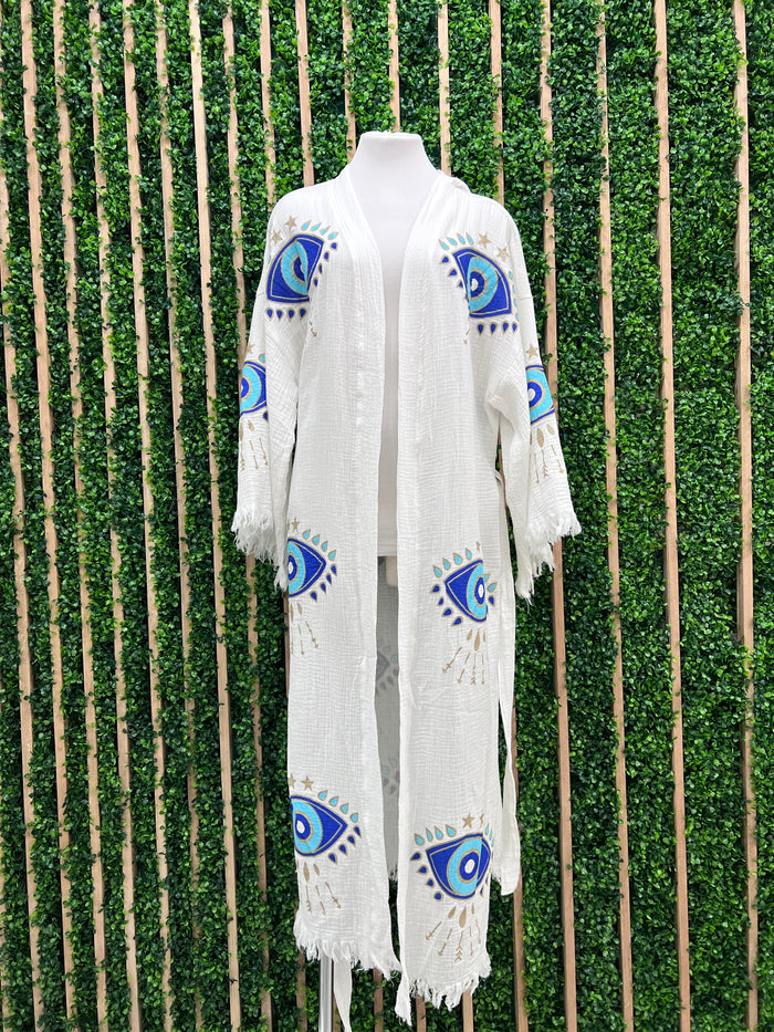 Off White Eye Kimono